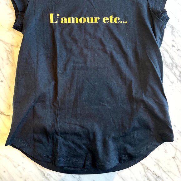 Zadig & Voltaire  L’amour T-Shirt - Black & Gold - Size Small - Picture 2 of 7